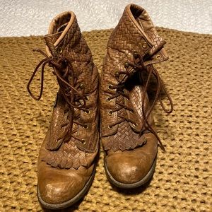 80’s Vintage Capezio Leather Combat Boots